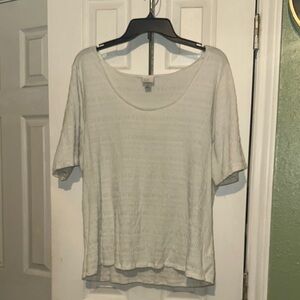 A New Day Gray and Tan Relaxed Short Sleeve T-Shirt
